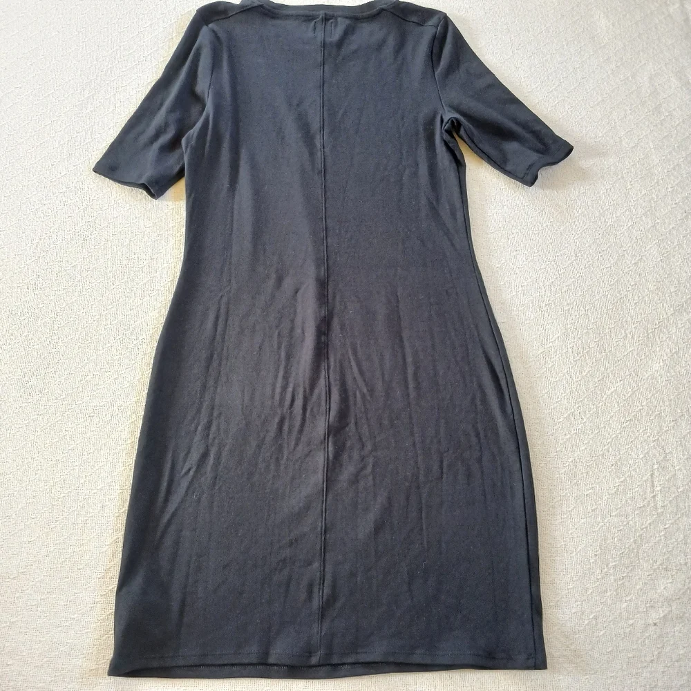 gap ♡ elbow sleeve black dress - Picture 5 of 8